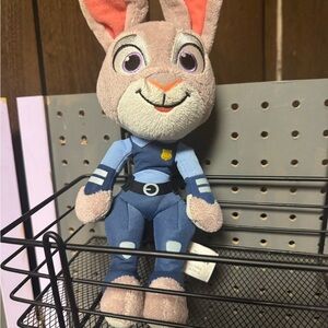 Disney Plush Bunny with Blue Police Outfit
